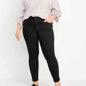 Old Navy Mid-Rise Rockstar Super-Skinny Jeans (Black)